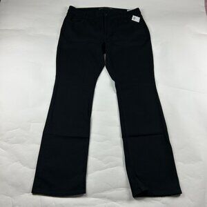 LONG Old Navy Black Stretch Denim Mid Rise Wow Boot Cut Jeans 18L New